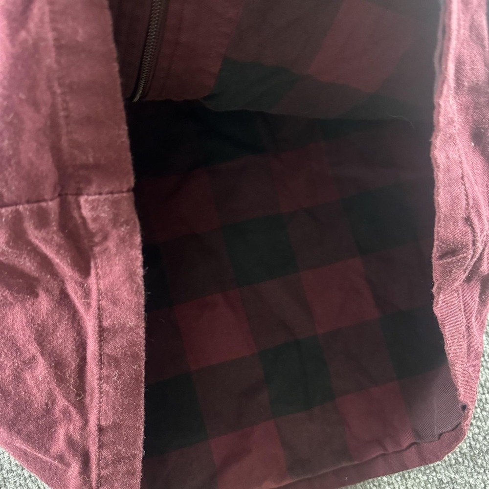 The North Face Jacket Womens XL Red Utility Coat Lined Full Zip Outdoors Hiking - Picture 4 of 9